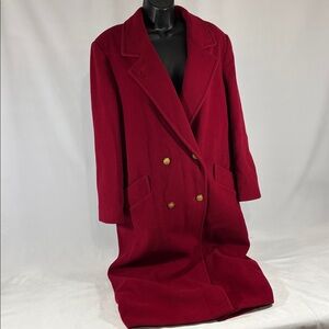 Vintage Forecaster Of Boston Red Wool OverCoat **